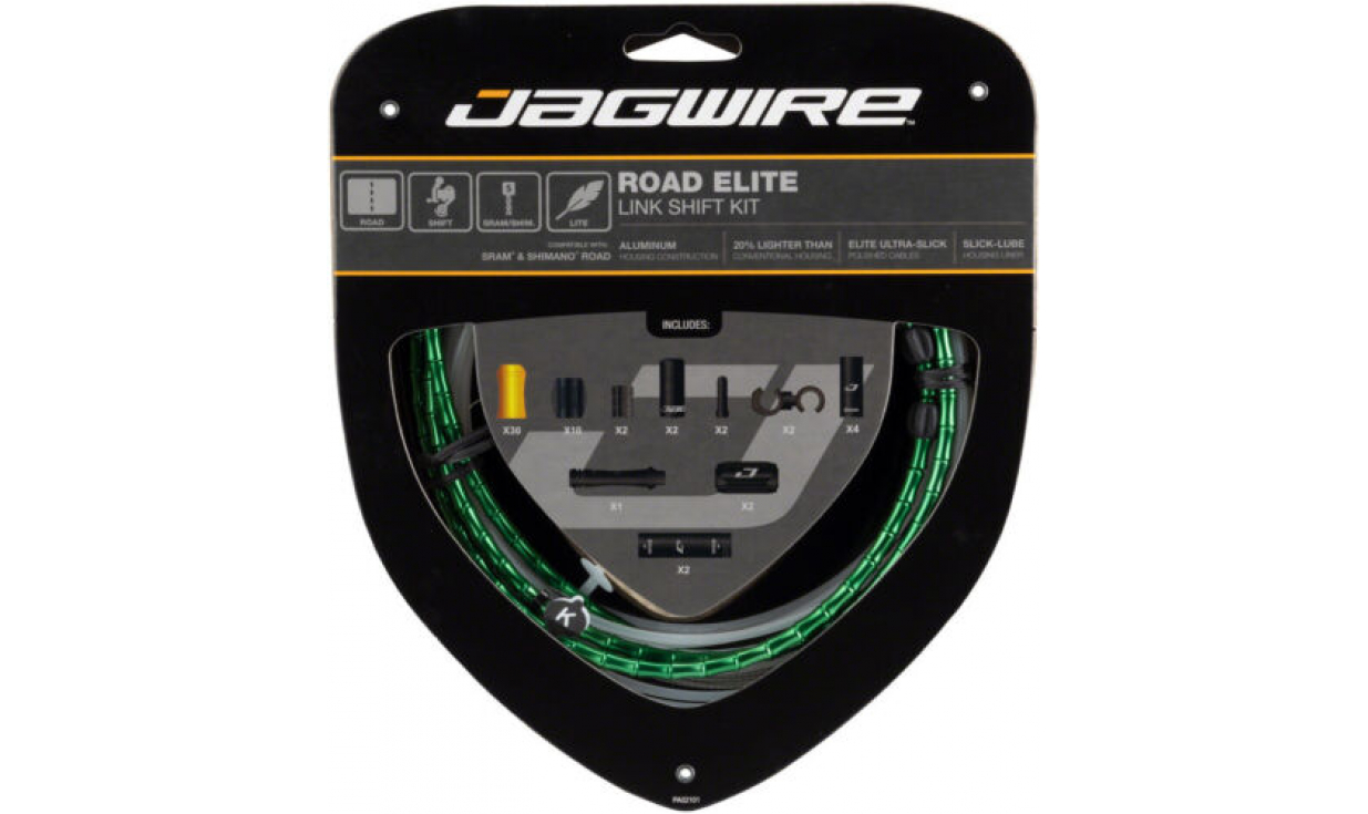 Kit Di Cavi E Guaine Per Deragliatore Jagwire Road Elite LinkCavi In Teflon - Guaina In Alluminio Con Link 3 Kit Di Cavi E Guaine Per Deragliatore Jagwire Road Elite LinkCavi In Teflon - Guaina In Alluminio Con Link - immagine 3