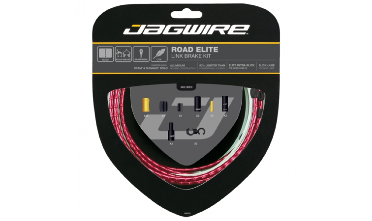 Kit Di Cavi E Guaine Per Freno Jagwire Road Elite LinkCavi Lucidati - Guaine Aluminium Links - immagine 4