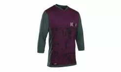 Maglia Con Maniche A 3/4 Ion Scrub AMP Viola-Verde 2019