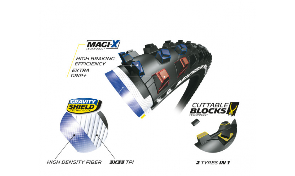 Copertone Michelin Mud EnduroMagi-X - Gravity Shield - Tubeless Ready 4 Copertone Michelin Mud EnduroMagi-X - Gravity Shield - Tubeless Ready - immagine 4