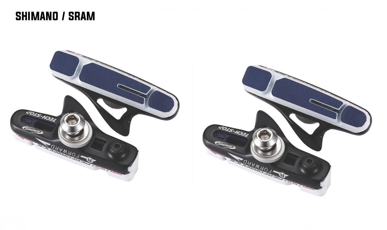 Pattini A Cartuccia BBB Techstop HP (2 Coppie)Cerchi In Alluminio 3 Pattini A Cartuccia BBB Techstop HP (2 Coppie)Cerchi In Alluminio - immagine 3