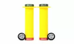 Manopole BMX SB3 Donut Lock-On -Vendite MTB Poignees BMX SB3 Donut Lock On Vert Jaune Rouge 1235x735