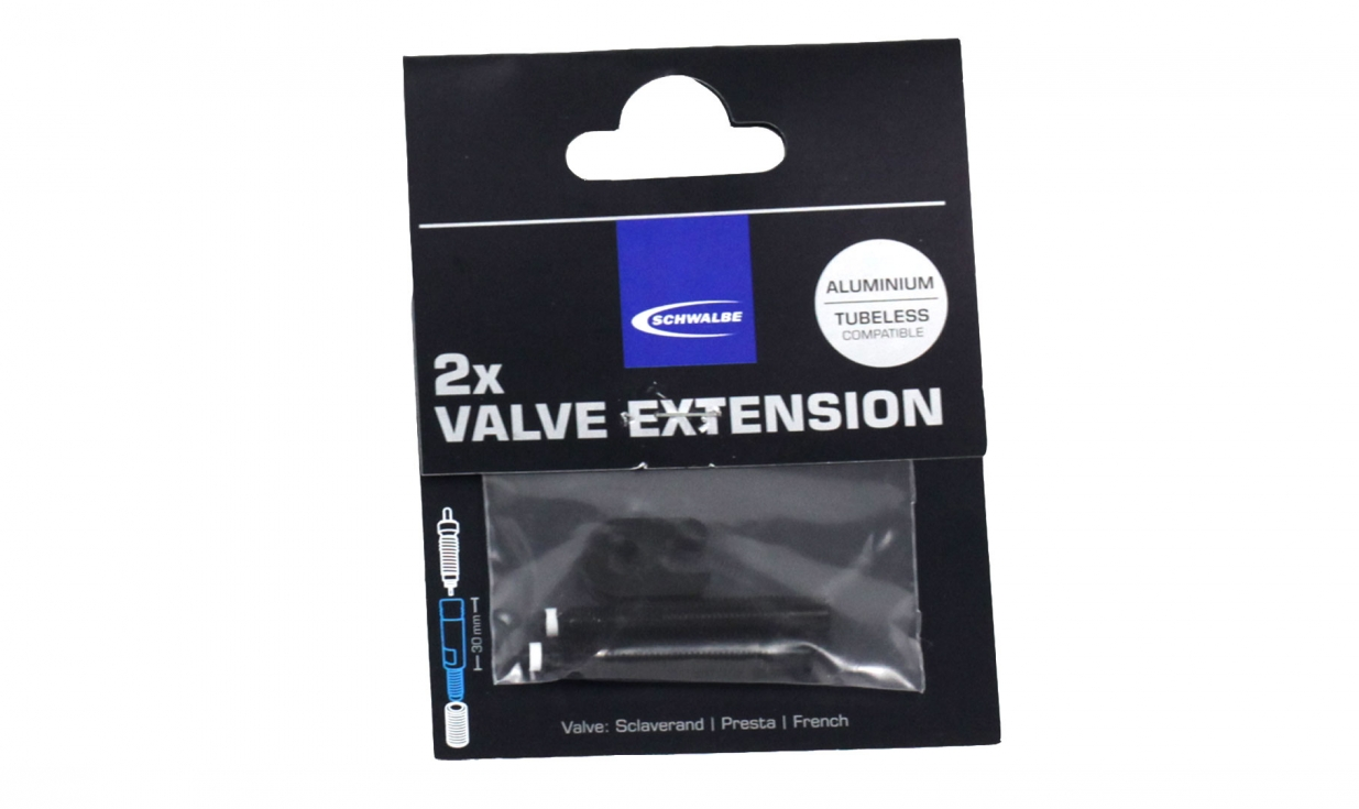 Prolunga Per Valvola Schwalbe Compatibile Tubeless (2 Pezzi) 1 Prolunga Per Valvola Schwalbe Compatibile Tubeless (2 Pezzi)