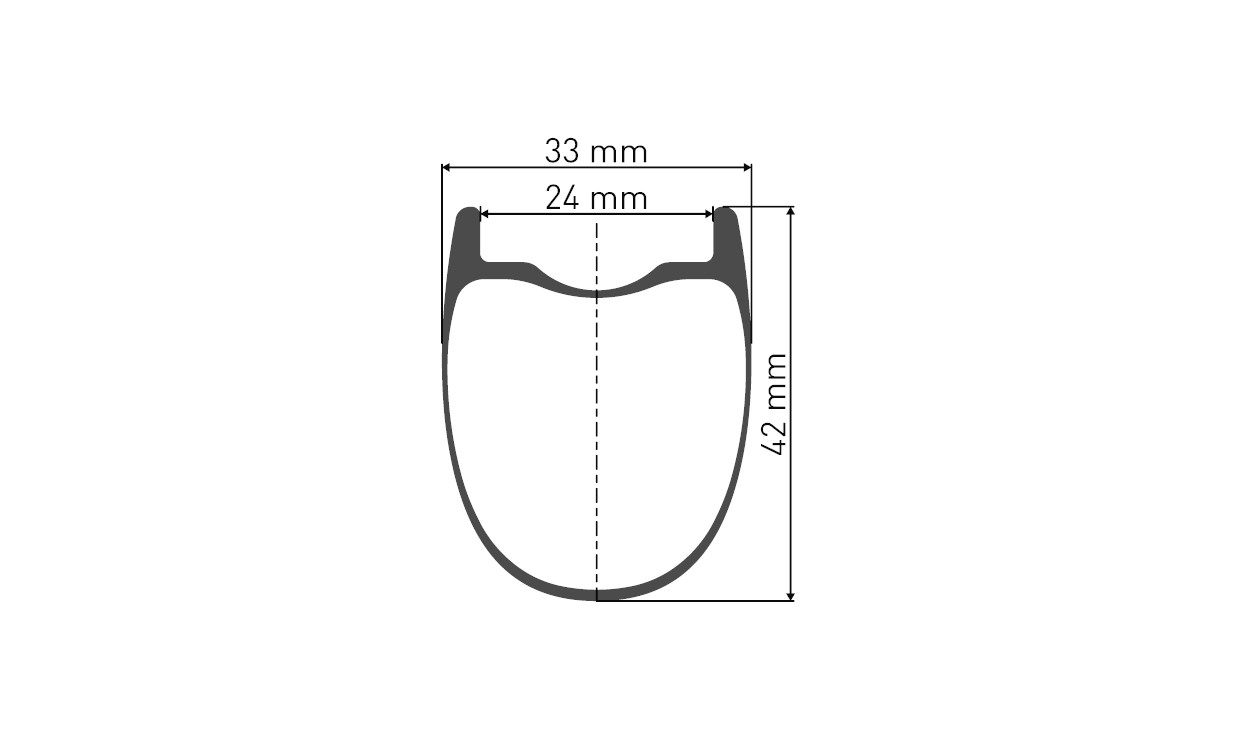 Dt-swiss Ruota Anteriore Gravel DT Swiss GRC 1400 Spline 42 DBFreno A Disco - Carbonio - Tubeless Ready 2 Dt-swiss Ruota Anteriore Gravel DT Swiss GRC 1400 Spline 42 DBFreno A Disco - Carbonio - Tubeless Ready - immagine 2
